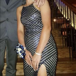 Sparkly Navy Prom Dress